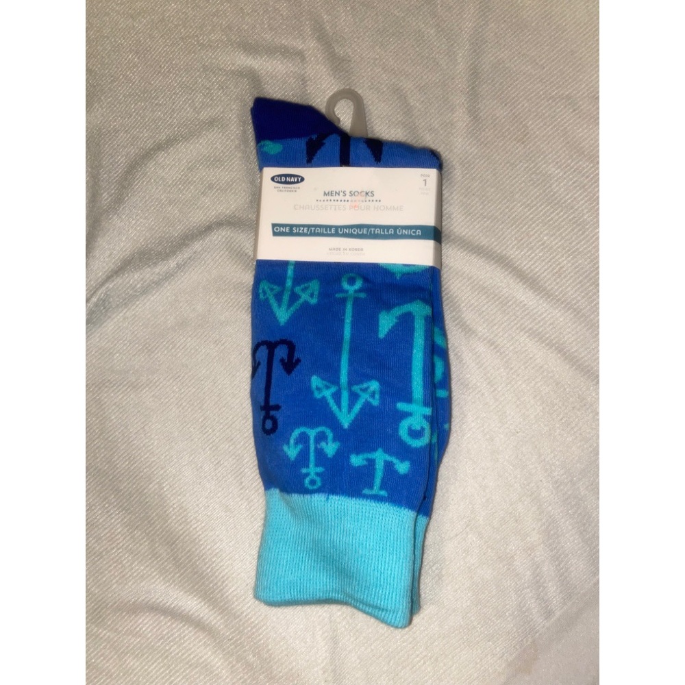 Anchor tall socks